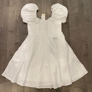 NWT Abercrombie & Fitch Ruched Puff Sleeve Mini Dress